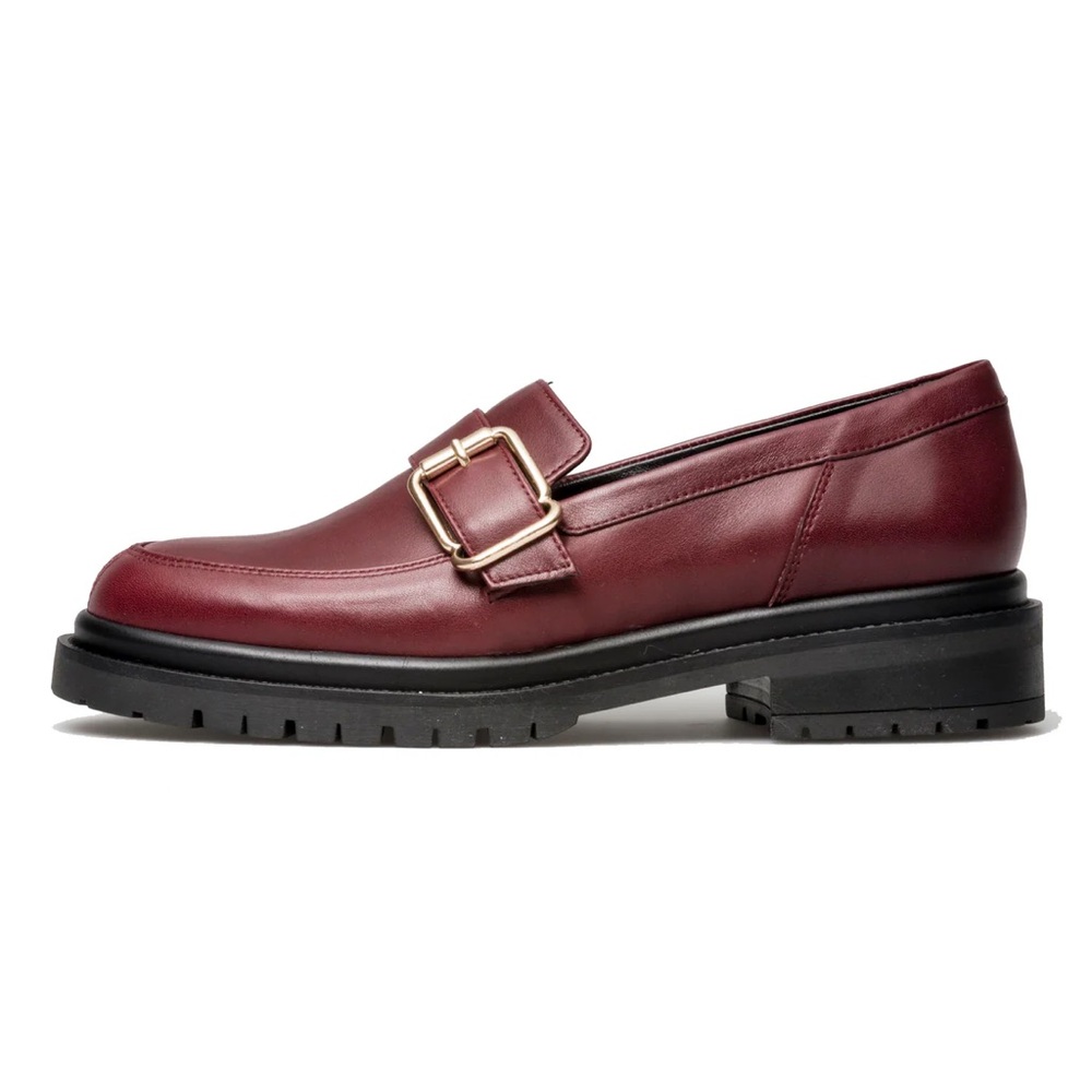 PALMROTH Buckle Burgundy Shoes